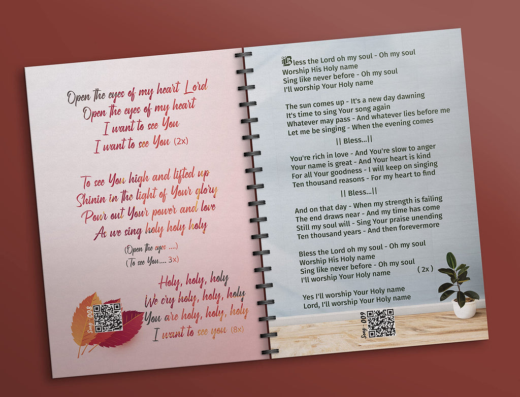 Christian Song Book - Worship songs with music - kids songs with music - Praise Project kids song book volume 1 - Christian Digital Song Book Spiral-bound – 1 January 2021