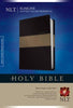 NLT Slimline Center Column Reference Bible, Black/Taupe