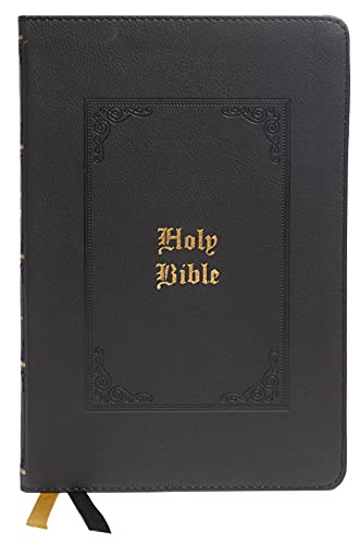 KJV, Thinline Bible, Large Print, Vintage Series, Leathersoft, Black, Red Letter, Comfort Print: Holy Bible, King James Version