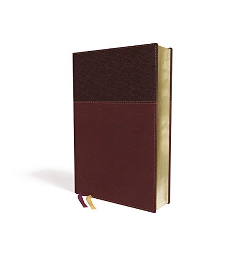 NASB, Thinline Bible, Large Print, Leathersoft, Burgundy, Red Letter, 2020 Text, Comfort Print: New American Standard Bible, Burgundy, Leathersoft, Red Letter, Comfort Print, Thinline