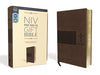 NIV, Premium Gift Bible, Leathersoft, Brown, Red Letter Edit
