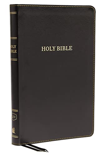 KJV Thinline Bible, Comfort Print; Black Leathersoft