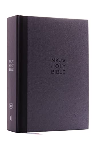 NKJV, Compact Single-Column Reference Bible, Hardcover, Gray, Comfort Print: Holy Bible, New King James Version