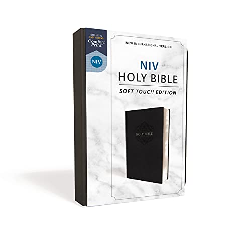 NIV, Holy Bible, Soft Touch Edition, Leathersoft, Black, Com