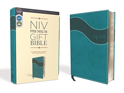 NIV, Premium Gift Bible, Leathersoft, Teal, Red Letter Editi