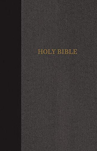 KJV, Thinline Bible, Cloth over Board, Black/Gray, Red Letter Edition, Comfort Print: Holy Bible, King James Version