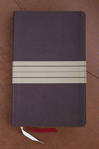 Holy Bible: New International Version, Chocolate/Tan Leathersoft, Thinline, Red Letter
