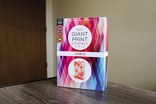 Holy Bible: New International Version, Coral, Leathersoft, Giant Print Bible for Girls, Comfort Print