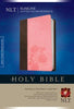 NLT Slimline Center Column Reference Bible, Brown/Pink (Slimline Reference: NLTse)