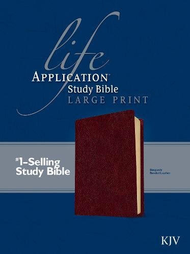 KJV Life Application Study Bible Large Print, Burgundy