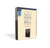 NIV, Premium Gift Bible, Leathersoft, Black/Gray, Red Letter