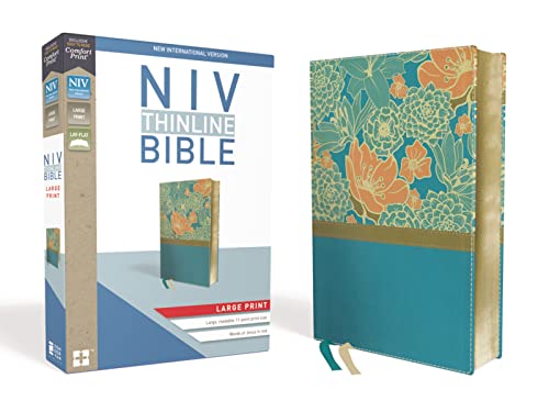 Holy Bible: New International Version, Turquoise, Leathersoft, Thinline, Red Letter