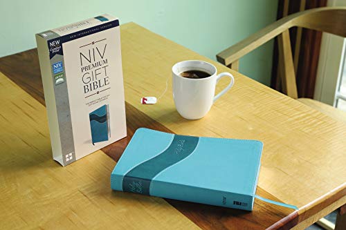 NIV, Premium Gift Bible, Leathersoft, Teal, Red Letter Editi