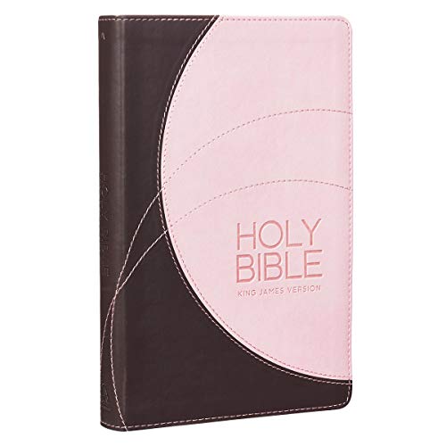 KJV Standard Size Lux-Leather Pink/Brown