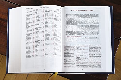 Holy Bible: New International Version, Thompson Chain-reference Bible, Navy, Red Letter, Comfort Print