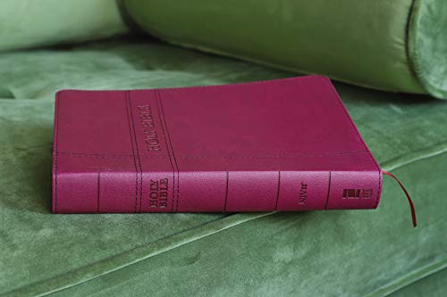 NIV, Premium Gift Bible, Leathersoft, Burgundy, Red Letter E
