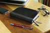 Holy Bible: New International Version, Black/Gray Leathersoft, Thinline Bible: Red Letter Edition