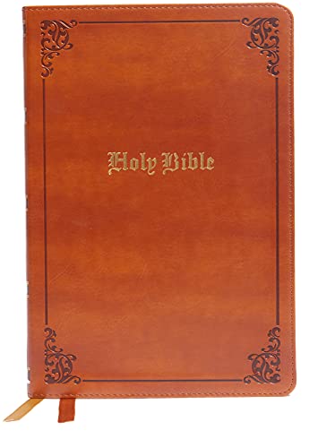 KJV, Thinline Bible, Large Print, Vintage Series, Leathersoft, Tan, Red Letter, Comfort Print