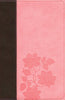 NLT Slimline Center Column Reference Bible, Brown/Pink (Slimline Reference: NLTse)