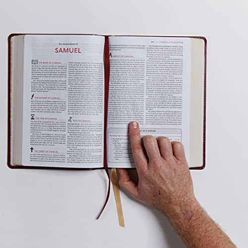 The KJV, Open Bible, Leathersoft, Burgundy, Red Letter, Comfort Print: Complete Reference System