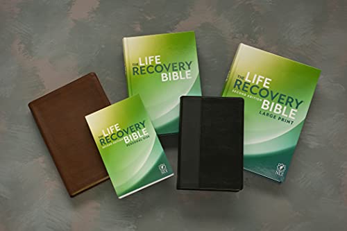 NLT Life Recovery Bible, Second Edition Personal Size, Black