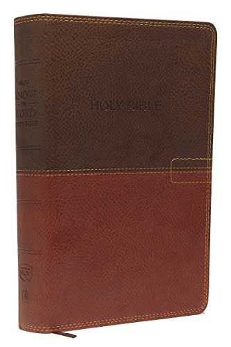 NKJV, Know The Word Study Bible, Leathersoft, Brown/Caramel, Red Letter: Gain a greater understanding of the Bible book by book, verse by verse, or topic by topic