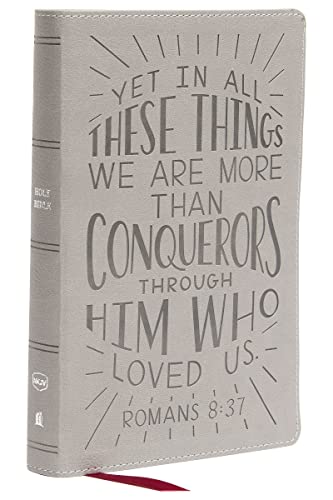 NKJV, Holy Bible for Kids, Verse Art Cover Collection, Leathersoft, Gray, Comfort Print: Holy Bible, New King James Version
