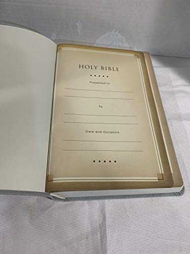 NIV Giant Print Holy Bible Gray Cloth Flexcase