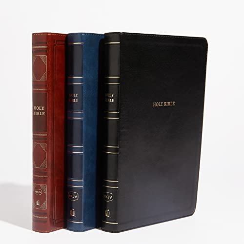 NKJV, Thinline Reference Bible, Leathersoft, Blue, Red Letter, Comfort Print: Holy Bible, New King James Version