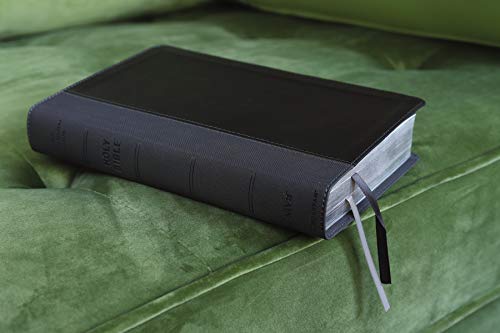 NIV, Personal Size Bible, Large Print, Leathersoft, Black, R