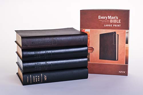 NIV Every Man's Bible Large Print Tutone Onyx/Black: Every Man's Bible, New International Version, Onyx & Black