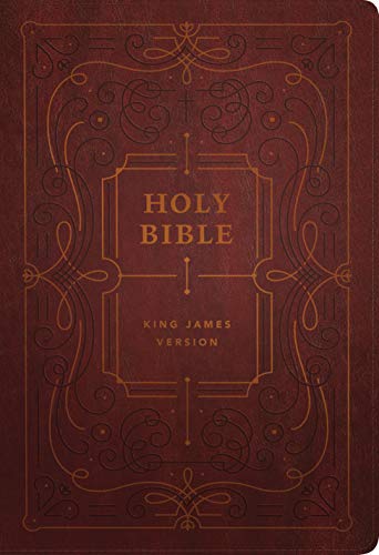 KJV Large Print Thinline Reference Bible, Filament Edition: King James Version, Ornate Burgundy Leatherlike, Filament Enabled, Thinline Reference