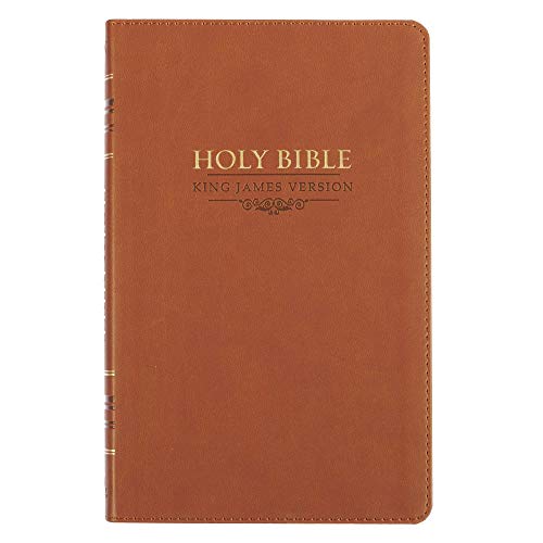 KJV Holy Bible, Gift Edition Saddle Tan Faux Leather, King James Version