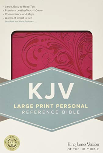 KJV Reference Bible, Personal Size, Large Print, Pink