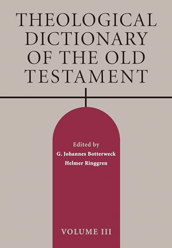 Theological Dictionary of the Old Testament: Gillulim-Haras: 3
