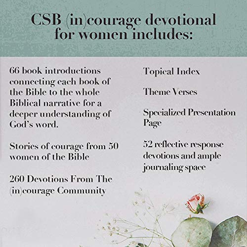 CSB (in)courage Devotional Bible, Gray Hardcover: Black Letter, Notetaking Space, Reading Plans, Easy-To-Read Font