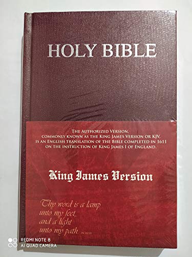 KJV - HOLY BIBLE MEDIUM [BURGUNDY] - Hardcover Thin Bible