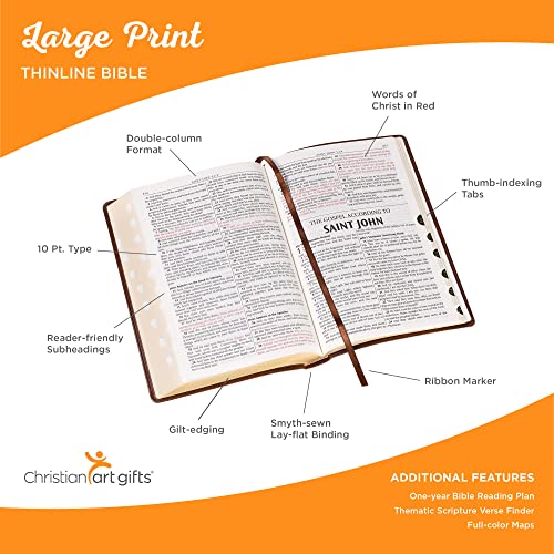 KJV Large Print Thumb Index Edition: Tan