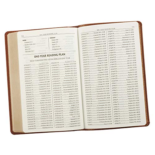 KJV Holy Bible, Gift Edition Saddle Tan Faux Leather, King James Version