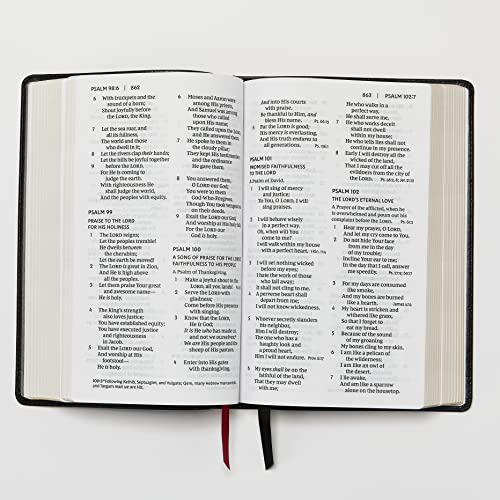 NKJV, End-of-Verse Reference Bible, Compact, Leathersoft, Black, Red Letter, Comfort Print: Holy Bible, New King James Version