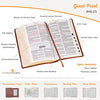 KJV Holy Bible, Giant Print Full-Size Faux Leather Red Letter Edition - Thumb Index & Ribbon Marker, King James Version, Espresso