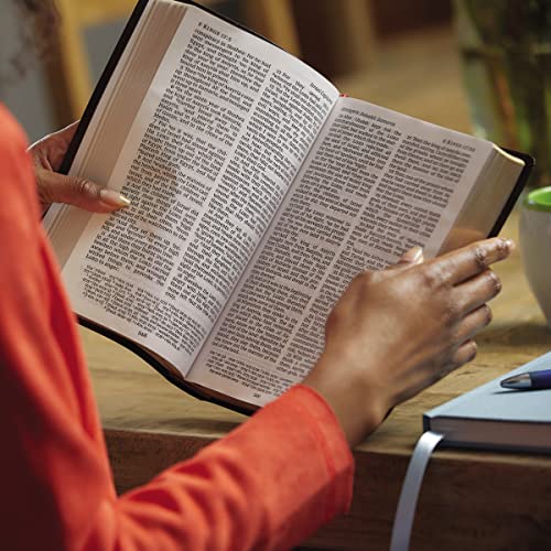 KJV, Reference Bible, Personal Size Giant Print, Bonded Leather, Burgundy, Thumb Indexed, Red Letter, Comfort Print: Holy Bible, King James Version