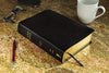 KJV, Amplified, Parallel Bible, Large Print, Bonded Leather, Black, Red Letter: Two Bible Versions Together for Study and Comparison