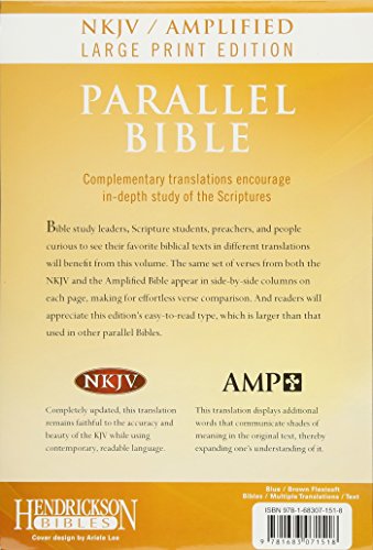 NKJV Amp Parallel Bible LGPT Flexisoft
