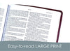 KJV Large Print Thinline Reference Bible, Filament Edition: King James Version, Ornate Burgundy Leatherlike, Filament Enabled, Thinline Reference