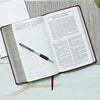 NKJV, Thinline Reference Bible, Leathersoft, Black, Red Letter, Comfort Print: Holy Bible, New King James Version