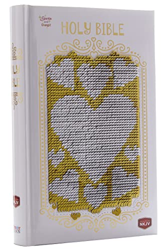 NKJV, Sequin Sparkle and Change Bible, Silver/Gold, Hardcover: New King James Version