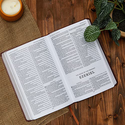 KJV, Deluxe Gift Bible, Leathersoft, Gray, Red Letter, Comfort Print: Holy Bible, King James Version