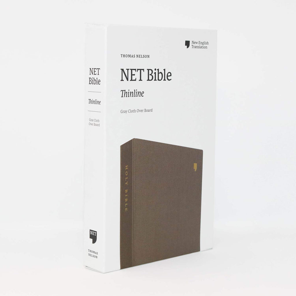 NET Bible, Thinline, Cloth over Board, Gray, Comfort Print: Holy Bible Hardcover – Import, 1 October 2019