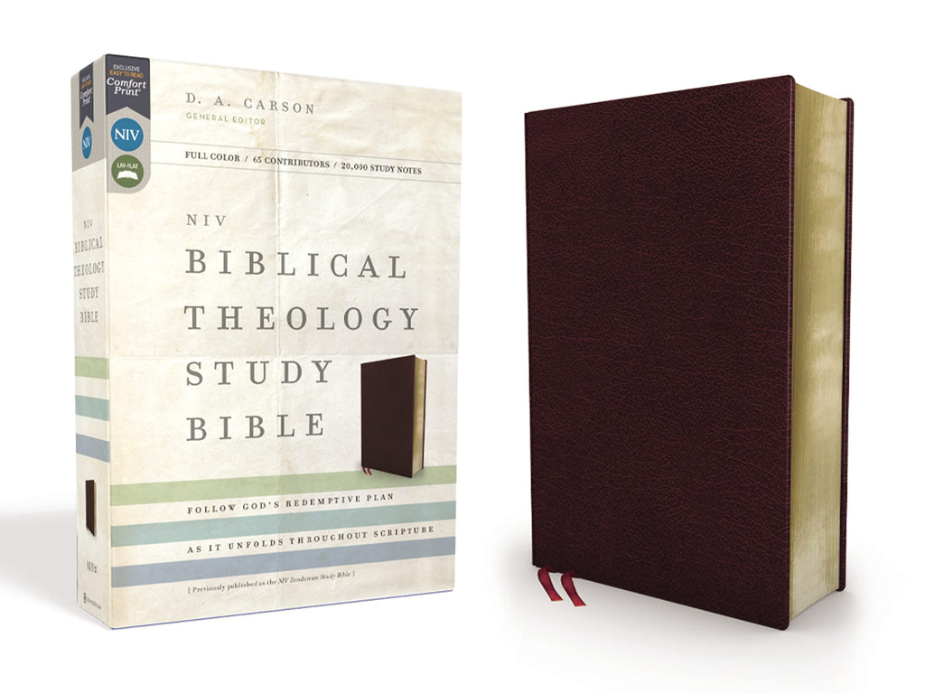 Biblical Theology Study Bible: New International Version, Burgundy, Bonded Leather, Comfort Print; Follow Gods Redemptive Plan As It Unfolds Throughout Scripture Bonded Leather